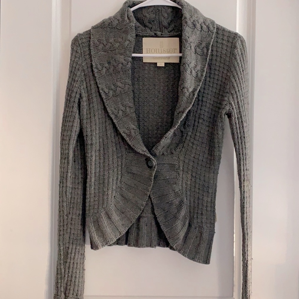 Dark Grey Hollister Cardigan | Size:M